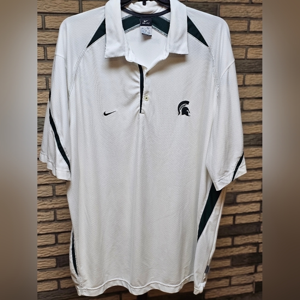 Nike Michigan State Dri Fit Polo.  Sz 3X